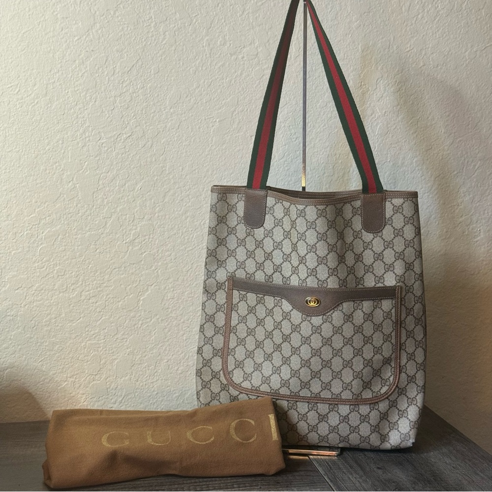 🔥VINTAGE GUCCI SHERRY LINE TRAVEL TOTE BAG🔥